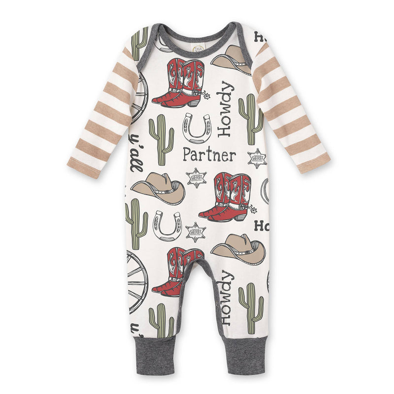 Baby Boy's Howdy Partner Bamboo Romper