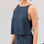 Sleeveless Tie Top