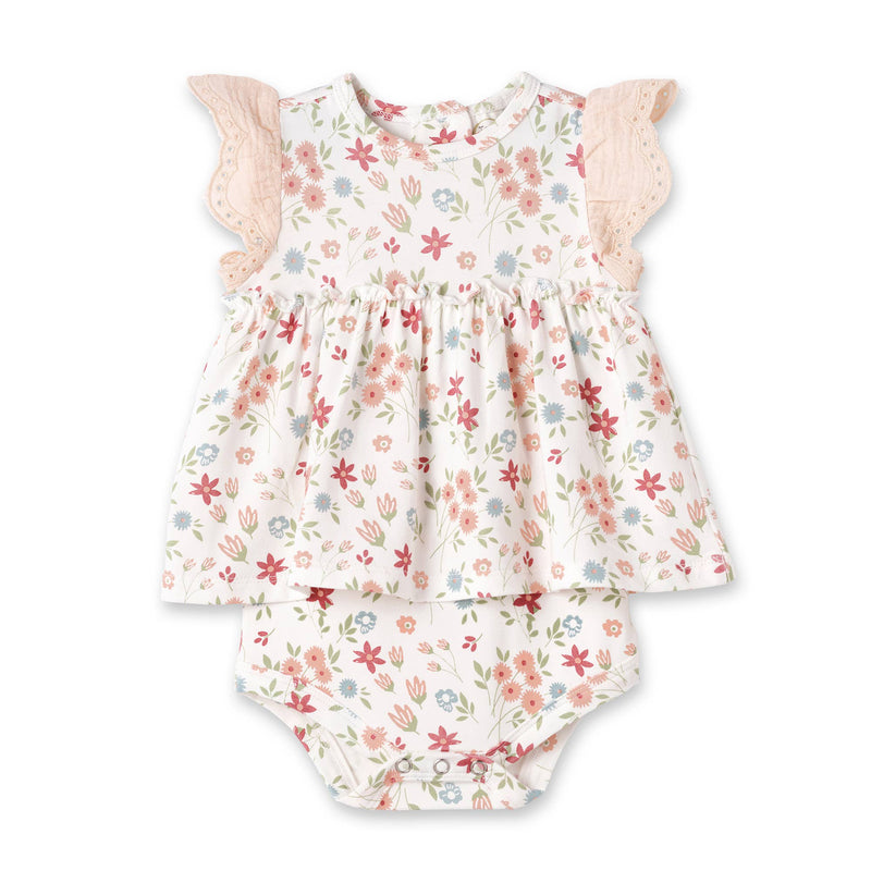 Prairie Petals Bamboo Skirted Bodysuit