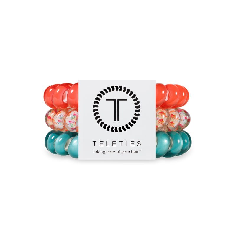 Spiral Hair Coils | Large | Coral Craze Hair Ties