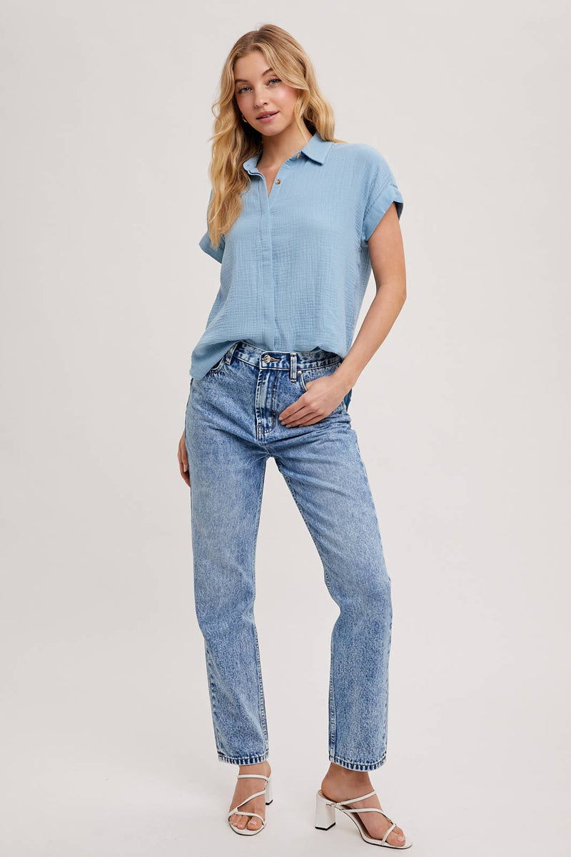Essential Button Up Cotton Shirt