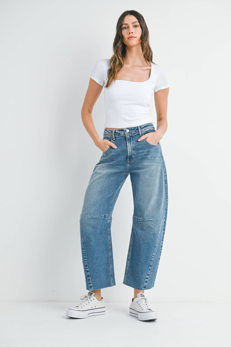 Barrel Jean w/ Seams