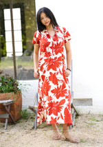 Carrie Cotton Dress Rust Beige