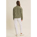 Embroydery Cotton Twill Utility Jacket