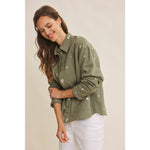 Embroydery Cotton Twill Utility Jacket