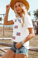 Sequin American Flag Top