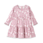 Girl's Wild West/Pink Bamboo Tiered Dress