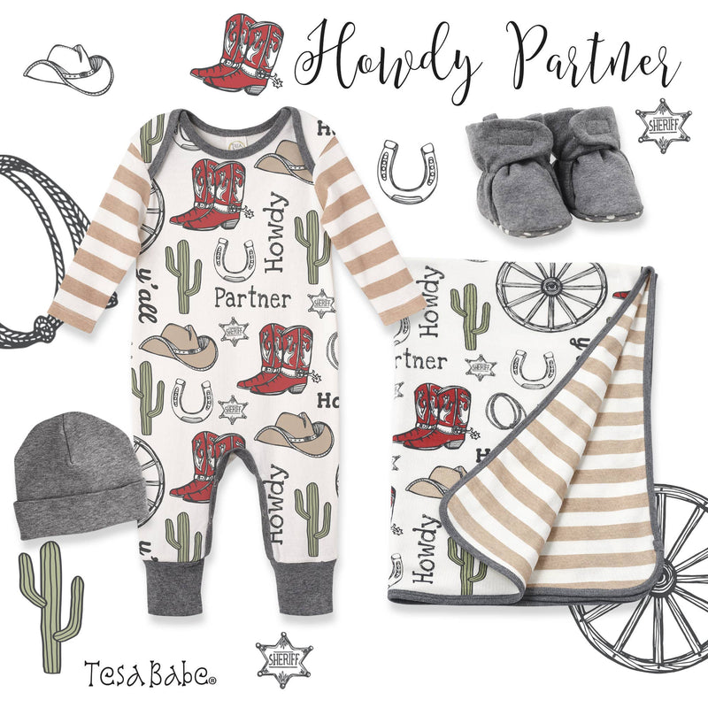 Baby Boy's Howdy Partner Bamboo Romper