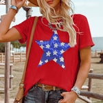 Sequin Star Graphic Crewneck