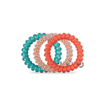 Spiral Hair Coils | Large | Coral Craze Hair Ties