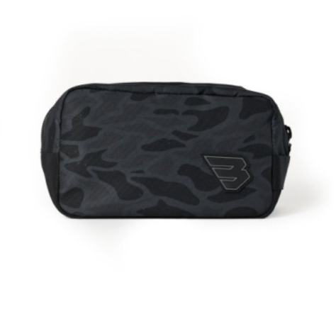 Bag in black camo with Burlebo logo