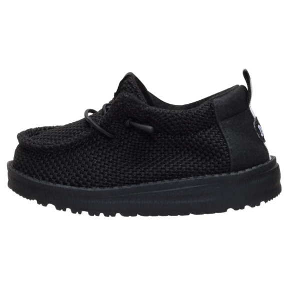 Black sneaker on a white background