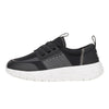 Black and gray sneaker with white sole on a white background