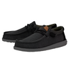 Black casual shoes on a white background