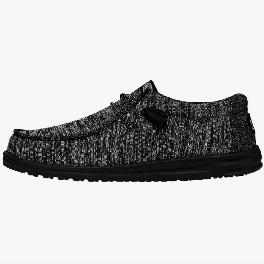 Gray and black shoe on a white background