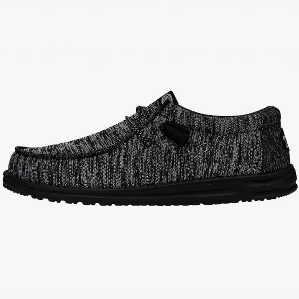 Gray and black shoe on a white background