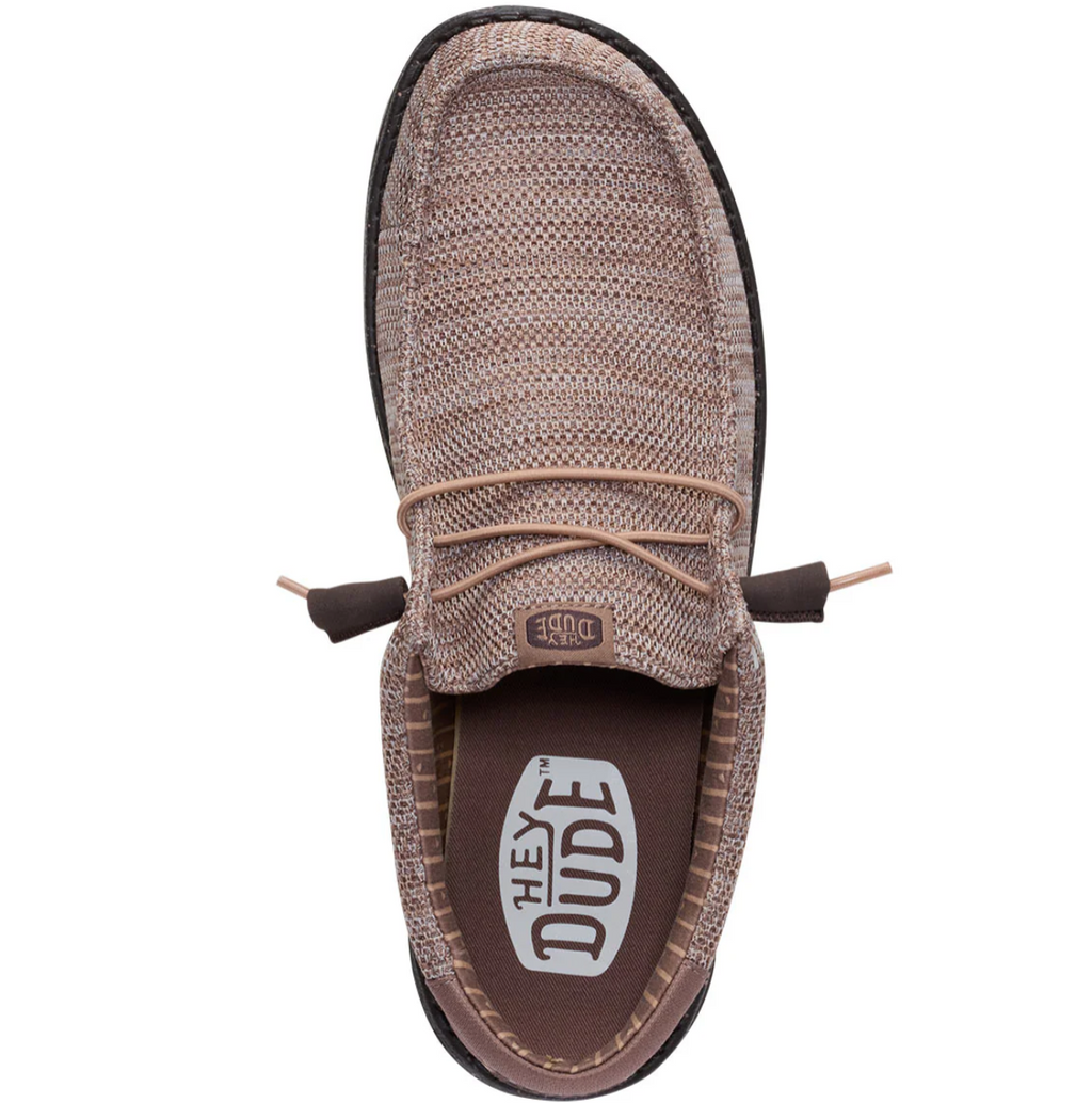 Hey Dude Wally Stretch Sox Deep Taupe/Mole Brown Top