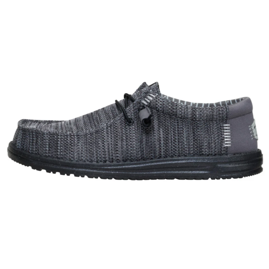 Hey Dude Wally Stretch Sox Granite Grey/Black Side