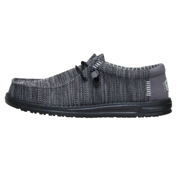 Hey Dude Wally Stretch Sox Granite Grey/Black Side