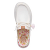 Hey Dude Wendy Funk Embroidered Floral Ivory Top