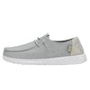 Gray casual shoe on a white background