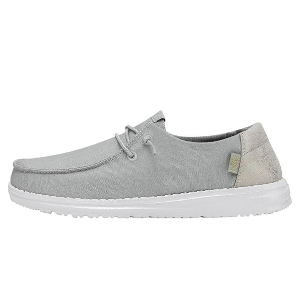Gray casual shoe on a white background