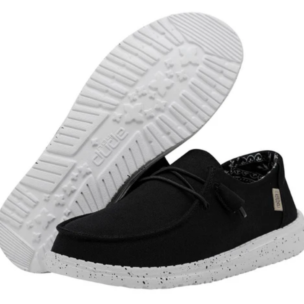 Hey Dude Wendy Stretch Canvas Black Odyssey Bottom