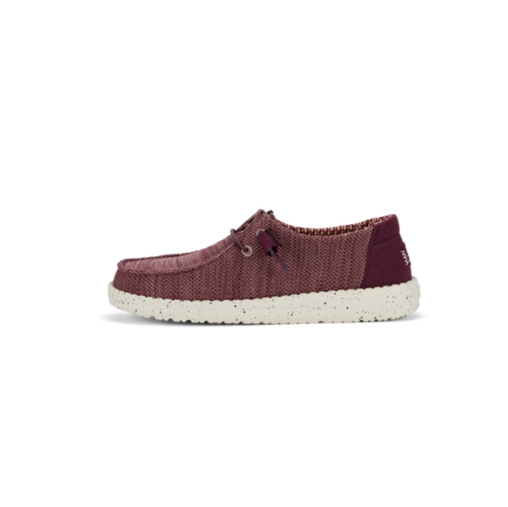 Hey Dude Wendy Stretch Sox - Burgundy