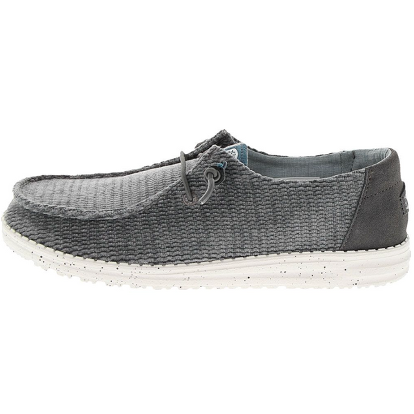 Gray casual shoe on a white background