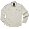 Light-colored patterned shirt with brand label on a white background