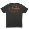 Black t-shirt with 'Howler Bros' logo on the back against a white background