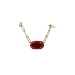 Kendra Scott Elisa Enamel Paperclip Necklace - Gold