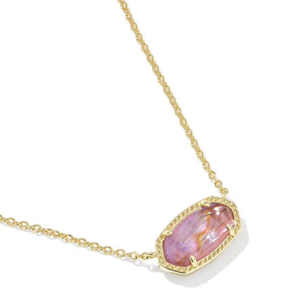 Kendra Scott Elisa gold light mauve on white background