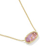 Kendra Scott Elisa gold light mauve on white background