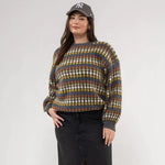 Multicolor Crew Knit Sweater