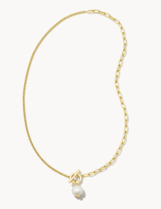 Kendra Scott Leighton Convertible Pearl Chain Necklace