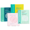 Collection of Patchology eye gel packaging on a white background