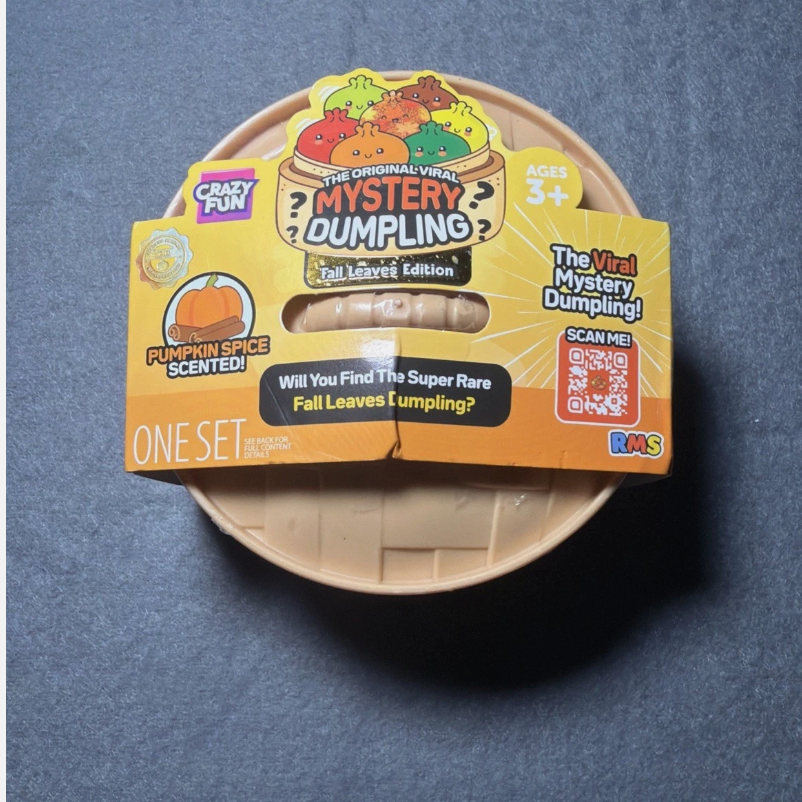 a squishy toy that says pumpkin spice scented