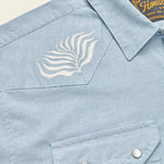 Howler Bros Crosscut Deluxe Short-Sleeve Seagrass: Faded Blue Microstripe