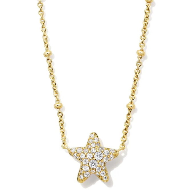 Kendra Scott Jae Star Pave Necklace