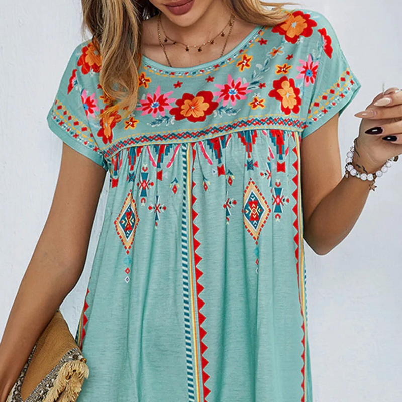 Floral Boho Print Dress