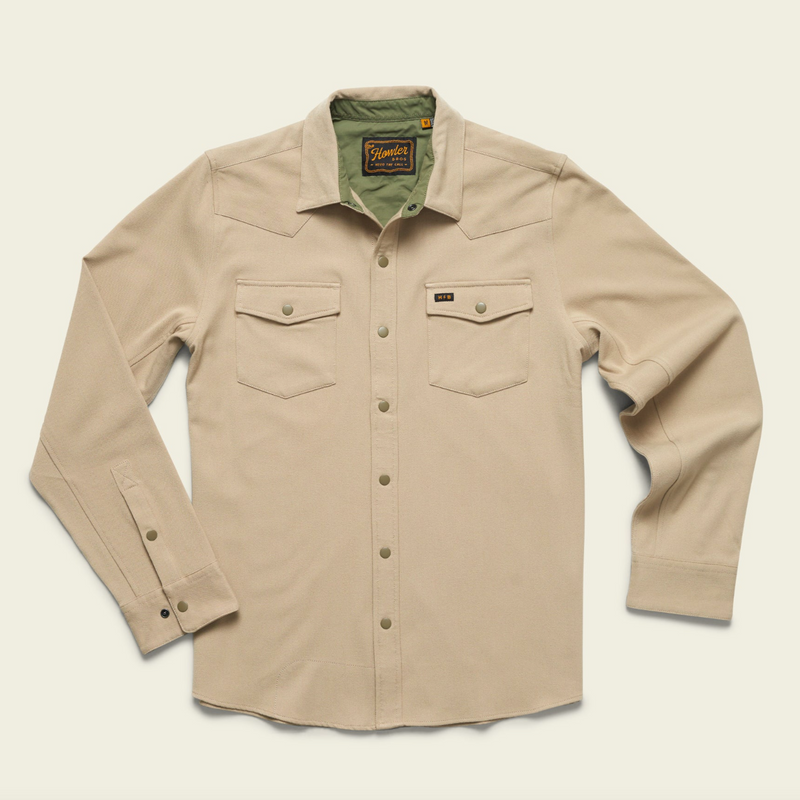 Howler Stockman Stretch Snapshirt Putty