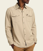 Howler Stockman Stretch Snapshirt Putty