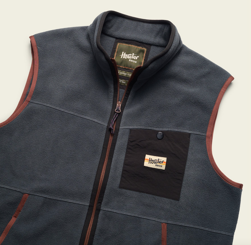 Howler Free Range Fleece Vest Fog