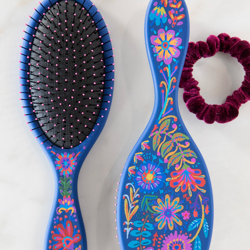 Wet / Dry Detangling Hairbrush - Navy