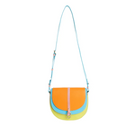 Color Point Half Moon Shoulder Bag