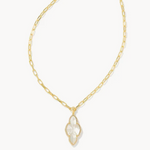 Kendra Scott Abbie Pave Long Necklace in Gold