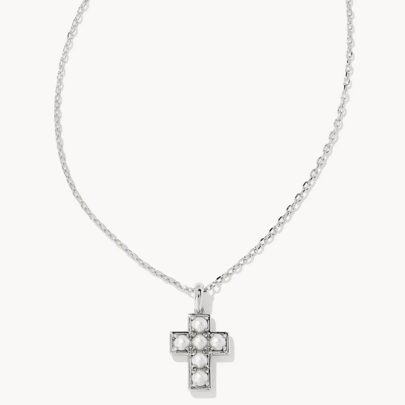 Kendra Scott Pearl Cross Pendant