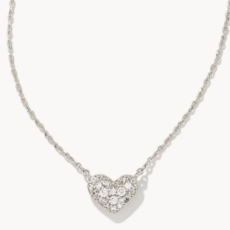 Ari Pave Heart Necklace