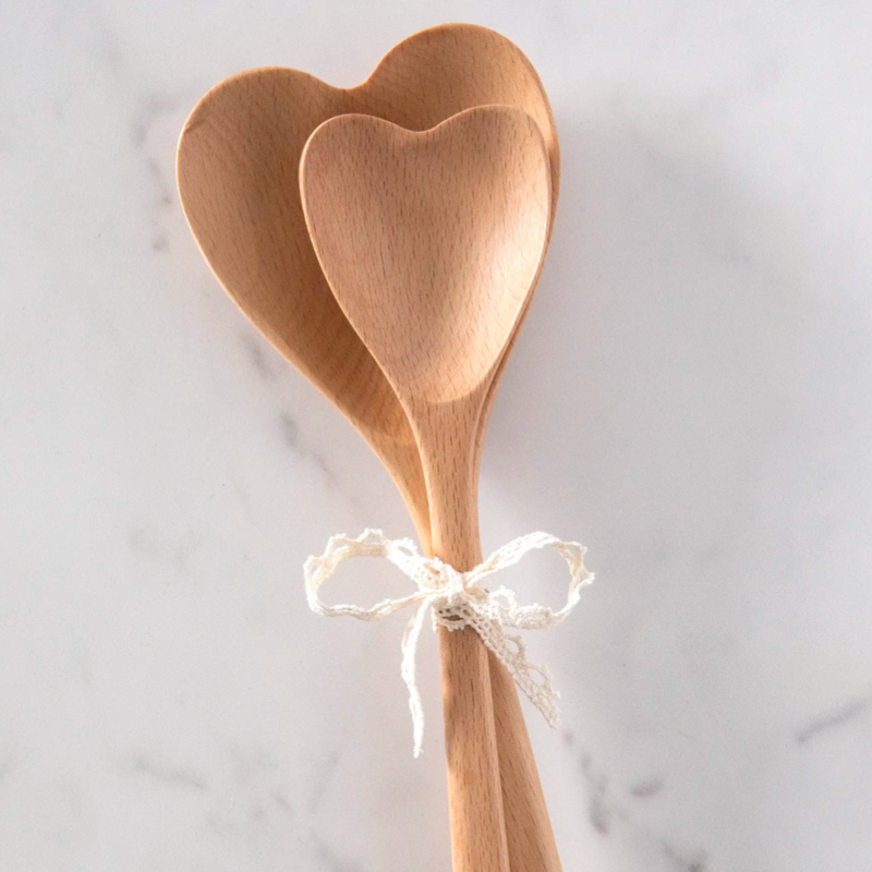 Heart Wooden Spoon Set